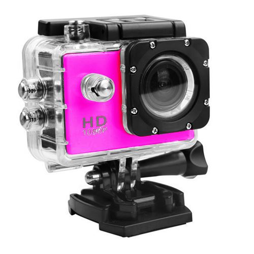 Caméra sport WS02 HD 1080P, enregistreur de sport - Rose