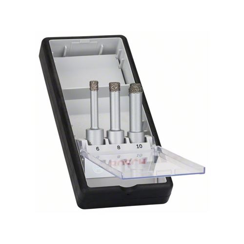 Forets Diamantés à Sec Bosch Robust Line Easy Dry Best For Ceramic - Set De 3 Pièces - 2608587145
