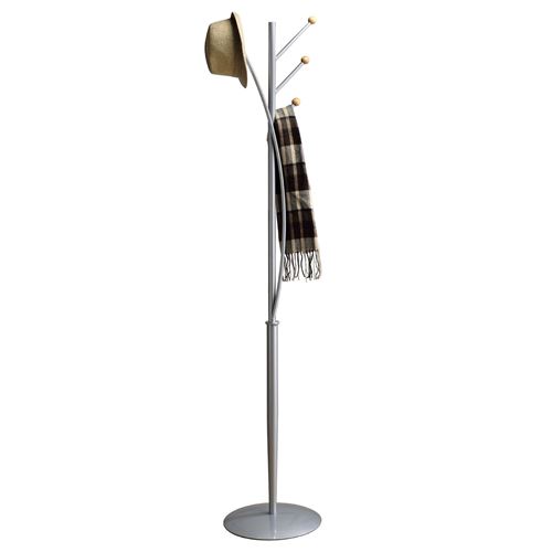 Porte-manteaux JENNY en métal finition aluminium