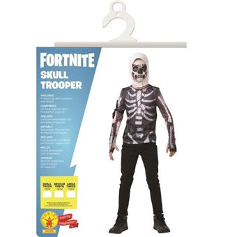 Rubie's costume de Fortnite Skull Troopergarçon noir