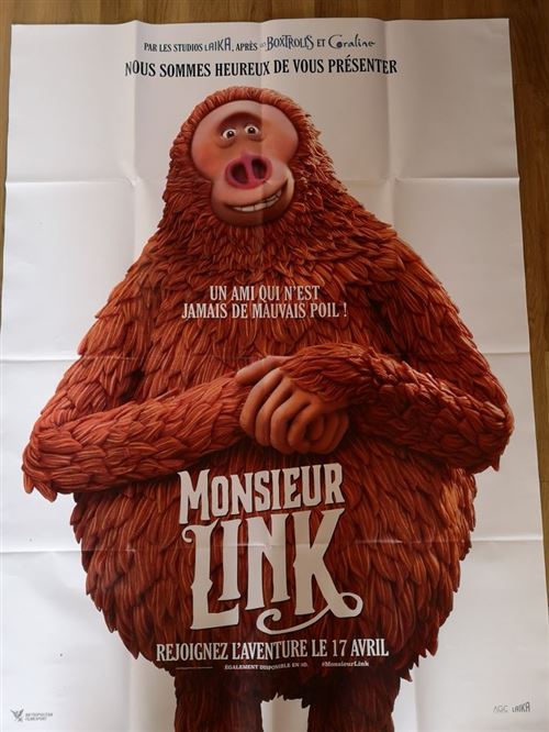 Monsieur Link (Missing Link) - 2019 - 116x158cm - Affiche État correct - N/A reconditionné disponible sur Fnac