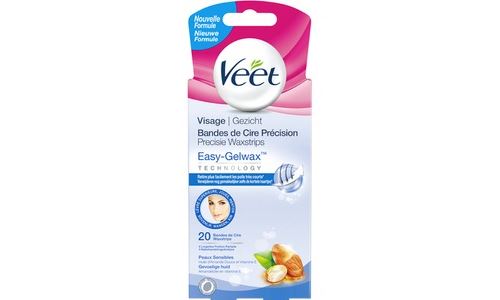 Accessoire épilation VEET BANDES DE CIRE VISAGE PEAUX SENSIBLES X20