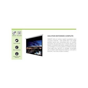 Ecran vidéoprojection INSTAAL MOT SCREEN 240C 16/9 WITH REMOTE CONTROL INSTALL - INSMOT240C3