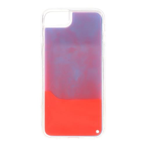 Coque en TPU sables mouvants lumineux violet/orange pour votre Apple iPhone 7 Plus/8 Plus/6 Plus 5.5 pouces