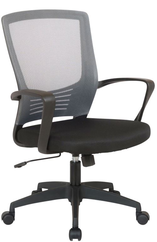 Chaise de bureau en maille Kampen - Couleur Noir/Gris