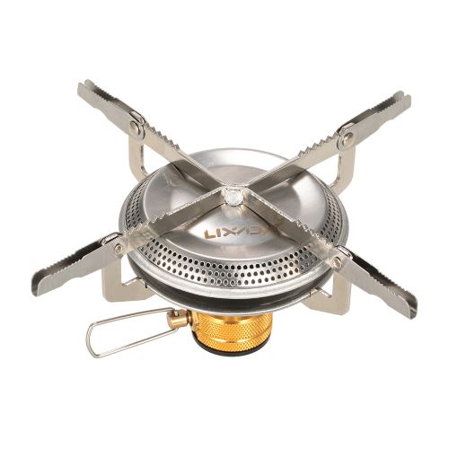 Lixada Ultraléger gazinière camping en plein air portatif Randonnée pédestre de pique-nique de cuisine Poêle 3500W-1