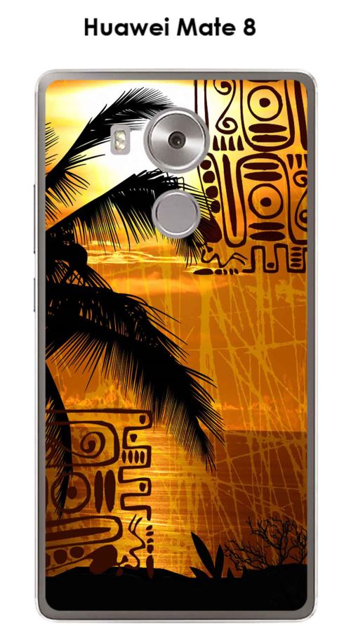 Coque Huawei Mate 8 design palmier-tribal
