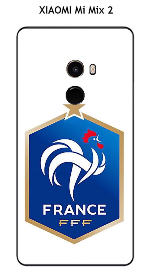 Coque XIAOMI Mi Mix 2 design Foot France fond blanc