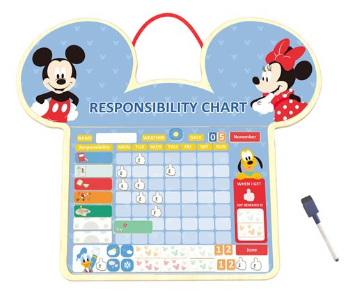 Disney planificateur de priorités Mickey Mouse junior 44 cm bois bleu