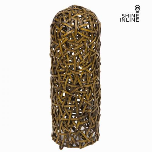 Lampe Métal Osier Marron (21 x 21 x 60 cm) by Shine Inline