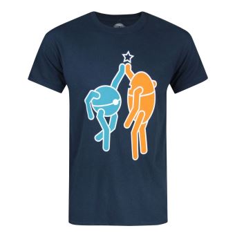 Portal 2 - T-shirt officiel High Five - Homme (L) (Bleu) - UTNS4620 - 1