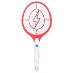 Lampe Anti-moustique Électrique Bug Zapper Swatter Raquette Rechargeable (rouge)