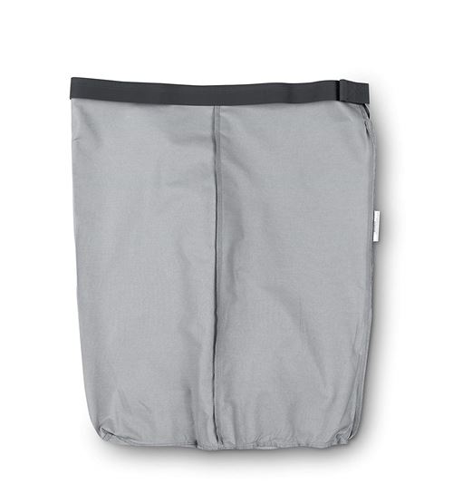 Brabantia Sac intérieur de rechange pour panier à linge, gris, 35 l, Coton, gris, 55 L