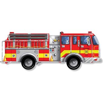 Puzzle 24 pièces au feu les pompiers - Janod 3 ans +