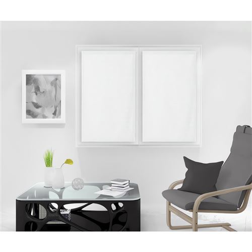 Paire de Brise bise 60x120 cm NOEMIE blanc, par Soleil d'Ocre