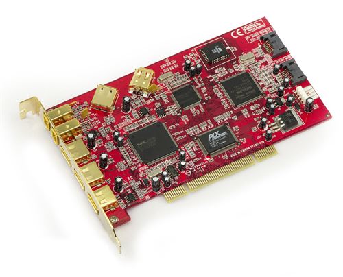 Carte contrôleur PCI FIREWIRE 400 (Ieee1394a) + USB 2.0 + SATA - 9 PORTS
