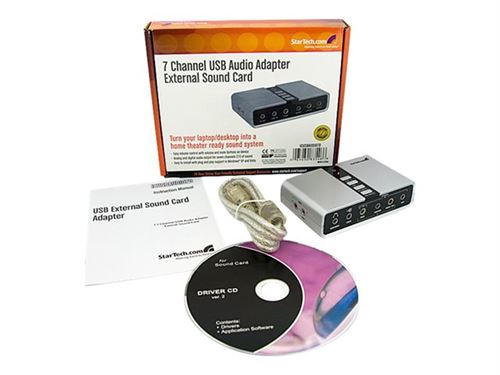 Adaptateur audio USB 7.1-Carte son externe avec audio numérique SPDIF