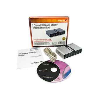 StarTech.com Adaptateur audio USB 7.1 avec audio numérique SPDIF - Carte  son externe - USB (F) vers