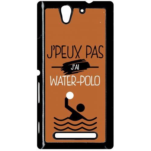 Coque sony xperia c3 j peux pas j ai water polo 7