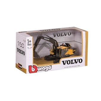 Pelleteuse Bburago Volvo E215C New Holland 1:50 Noir et Jaune