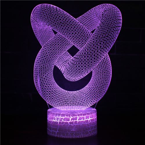 Lampe 3D Tactile Veilleuses Enfant 7 Couleurs avec Telecommande - Style #321