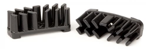 Elvedes Aero ailettes flux 6800CF1 aluminium 2 pièces noires