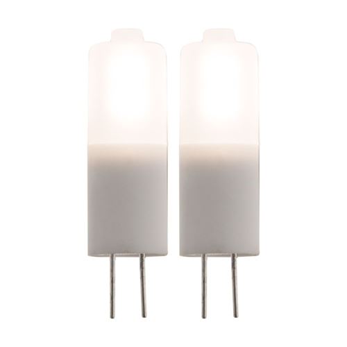 Elexity - Lot de 2 pépites LED G4 - 1.5W - Blanc chaud - 100 Lumen - 3000K - A+ - Zenitech