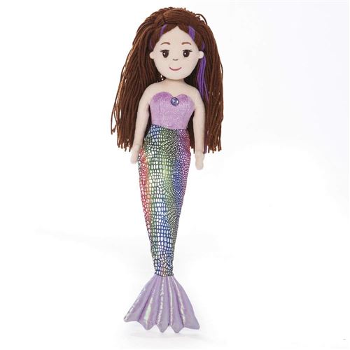 Sea Sparkles Mer paillettes perle 46 cm Sirène en peluche