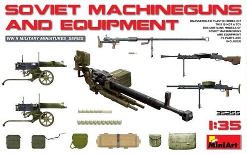 Mini Art Soviet Machineguns & Equipment - 1:35E - Miniart - Image 2
