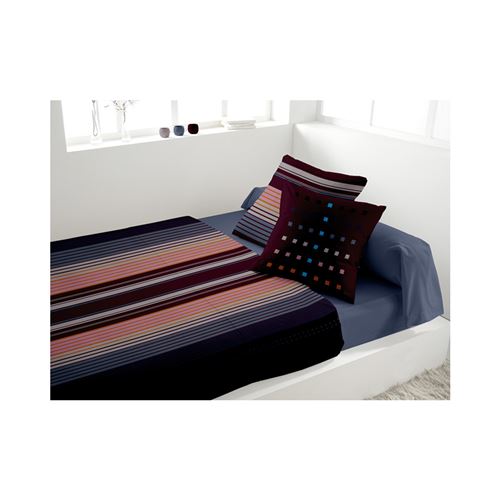 Parure de lit en percale BRAVO bleu