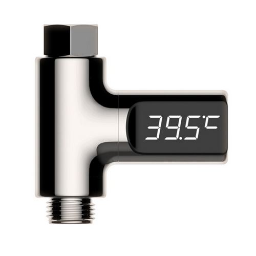 Affichage LED Accueil eau Douche débit Thermomètre compteur intelligent Moniteur Pealer450