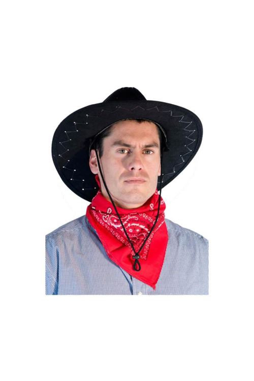 Bandana western rouge 55 x 55cm