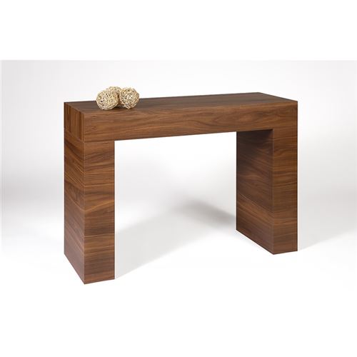 Mobilifiver Table console, Evolution, Noyer Canaletto, 110 x 40 x 80 cm, Mélaminé, Made in Italy