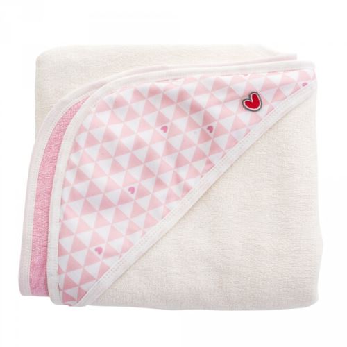 Serviette papillon pink heart - baby to love