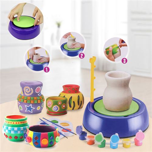 Ensemble de poterie pour Enfants - Jouets de poterie - Comprend de