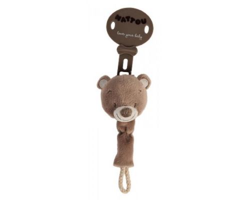 Attache sucette tom l'ours max, noa & tom - nattou