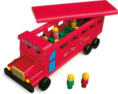 Bus scolaire en bois