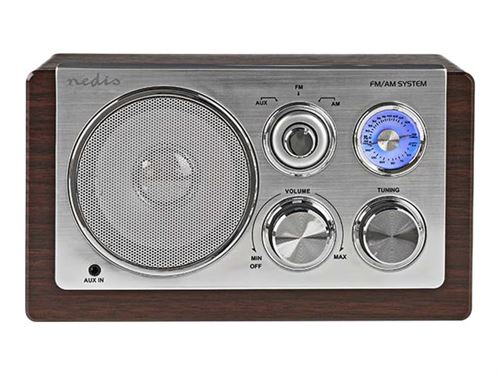 Nedis RDFM5100BN - Persoonlijke radio - 3 Watt - bruin