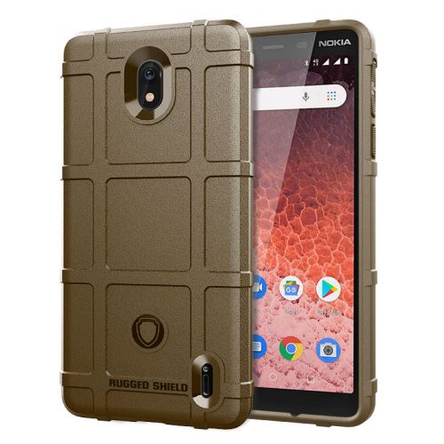 Etui Coque de protection durable anti choc pour Nokia 1 Plus - Brun