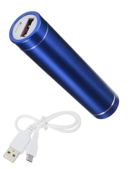 Batterie Chargeur Externe pour NUBIA Z11 mini S Universel Power Bank 2600mAh avec Cable USB/Mirco USB Secours Telephone (BLEU)