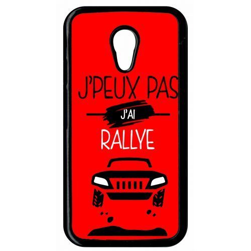 Coque j peux pas j ai rallye 9 compatible motorola moto g2 transparent