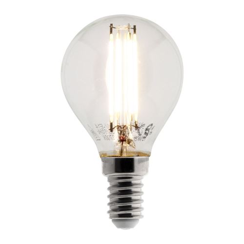 Elexity - Ampoule Déco filament LED Sphérique 4W E14 470lm 2700K (blanc chaud)