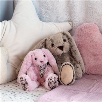 Peluche lapin beige moyen modèle copains câlins - histoire d'ours