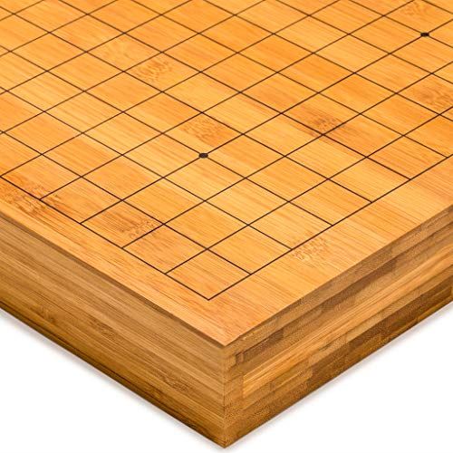 Yellow Mountain Imports Bamboo go game Table Board (goban) - 2 Inches Thick