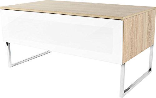 Norstone Khalm Chêne Clair et Blanc Meuble TV
