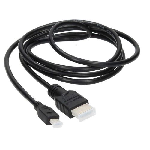 INECK® Câble adaptateurMicro HDMI vers HDMI 1080p Full HD type D vers type A Haute Vitesse Avec Ethernet 2 m