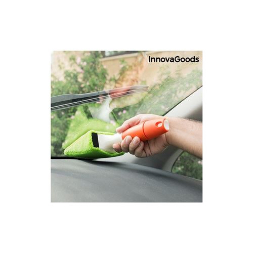 Innovagoods Nettoyeur de vitres pour voitures, PP, TPR et microfibre, multicolore, 4 x 10 x 28 cm