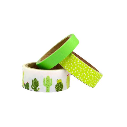 3 masking tapes Cactus ( 2 cm / 1,5 cm / 1 cm) x 5 m