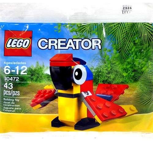 Ensemble promotionnel exclusif LEGO Creator Polybag Mini Build Animal - Parrot (30472)