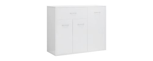 Buffet 88x30x70cm Aggloméré - Blanc